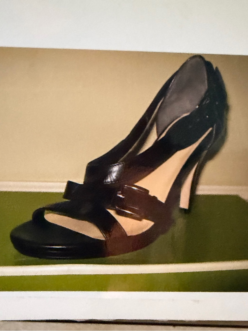 Black Cole Haan Carma Air.Hi Sandals